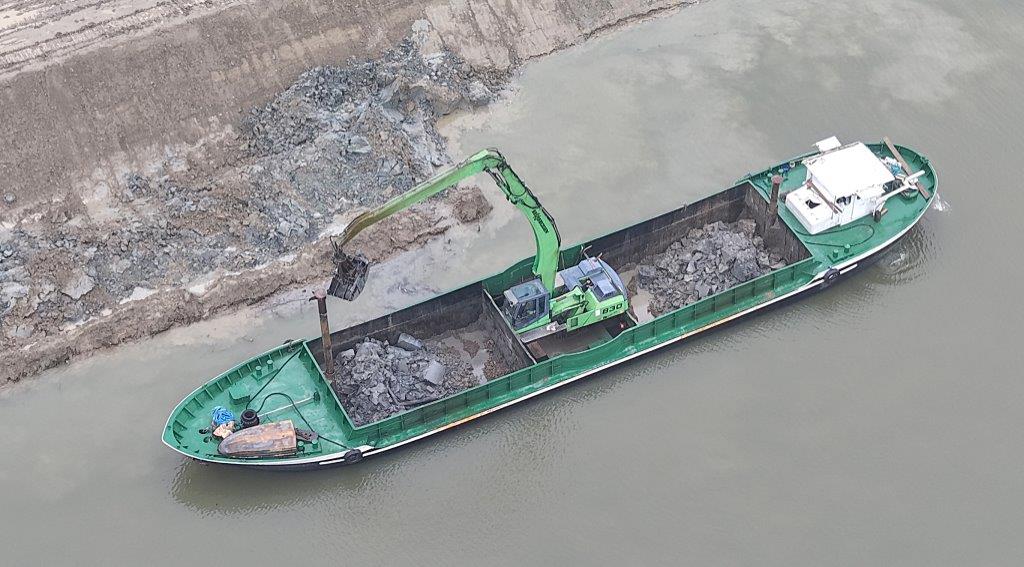 Scavo del nuovo ramo di Po di Volano